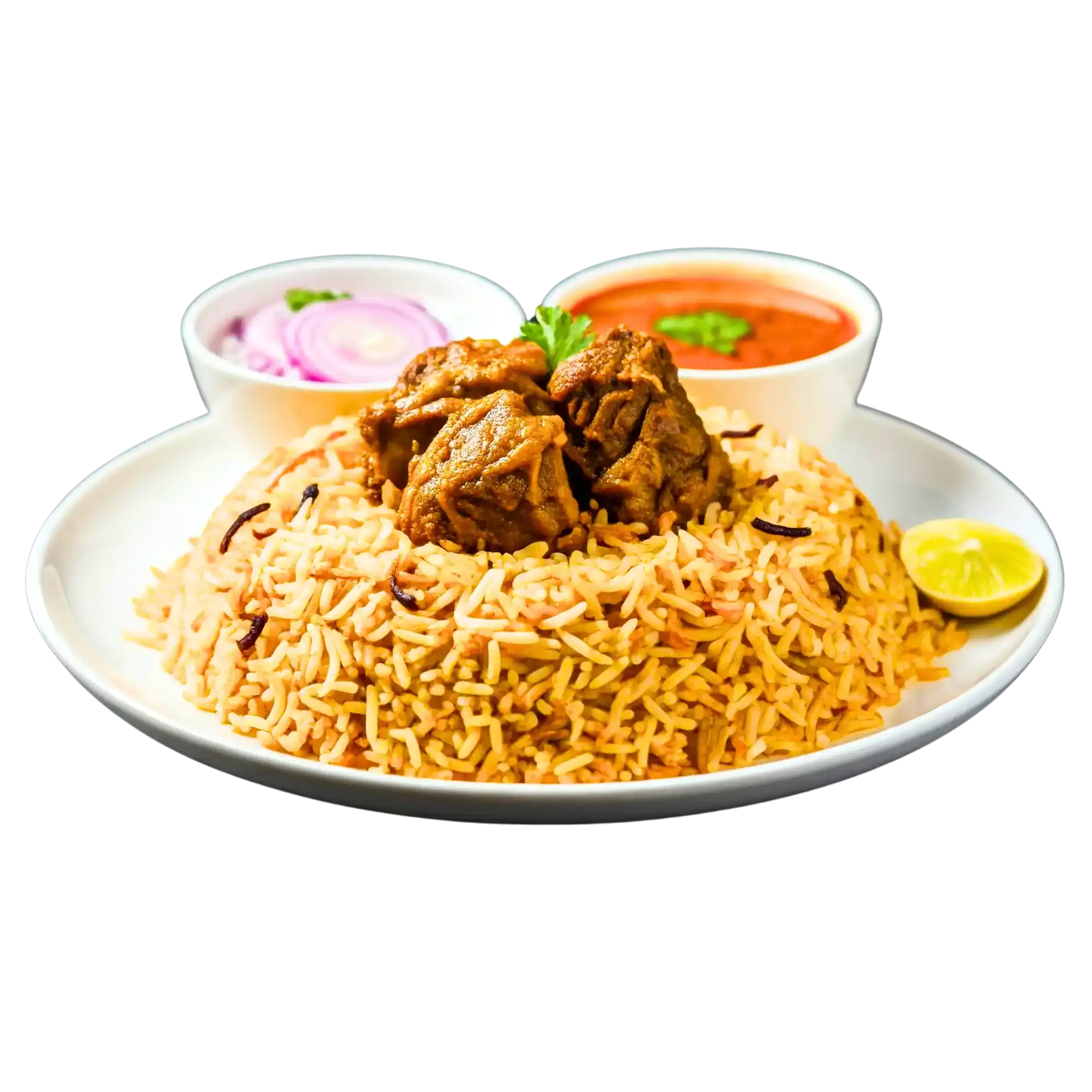 Goat Fry Biryani at Athidi Indian